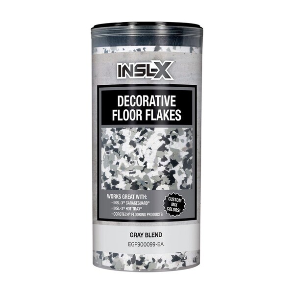Insl-X By Benjamin Moore Insl-X Indoor and Outdoor Gray Blend Decorative Floor Flakes 12 oz EGF900099-EA - main